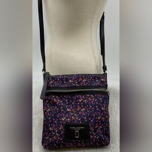 Marc Jacobs Black Floral Crossbody Bag